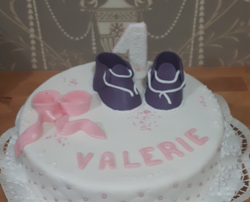 Cremetorte mit Fondantdekor