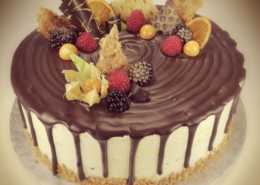 Drip cake mit Ganache