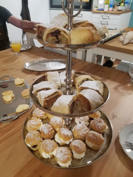 Leckere Ergebnisse des Backkurses