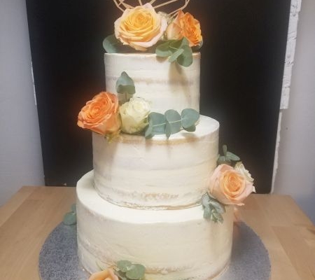 Hochzeitstorte mit Caketopper
