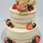 Hochzeitstorte Semi naked