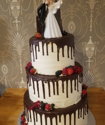 Hochzeitstorte Drip cake